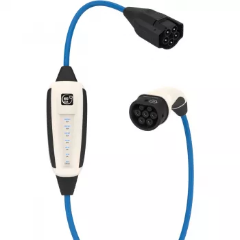 Wallbox mobile 16A 10m Pure (bianco, 11 kW, cavo 10 metri, Wi-Fi + Bluetooth)