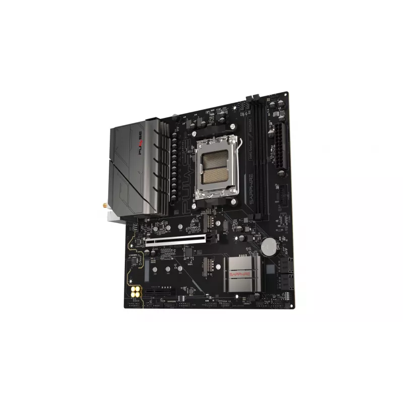 Motherboard Sapphire PULSE A620AM (microATX) socket AM5, AMD A620A, DDR5, 2x DIMM, 64 GB, 2x M.2, Gigabit LAN