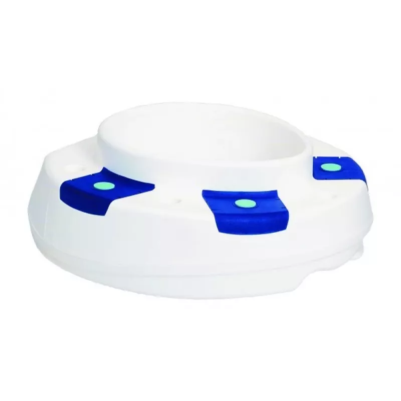 Rialzo per WC HERDEGEN CLIPPER 500400 — rialzo regolabile in altezza, polipropilene, altezza 110 mm, carico massimo 185 kg