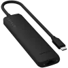 Adattatore multiporta slim 7-in-1 USB-C Satechi Ethernet (USB-C PD, 2x USB-A, HDMI 4K, Ethernet, lettore schede micro/SD) (nero)