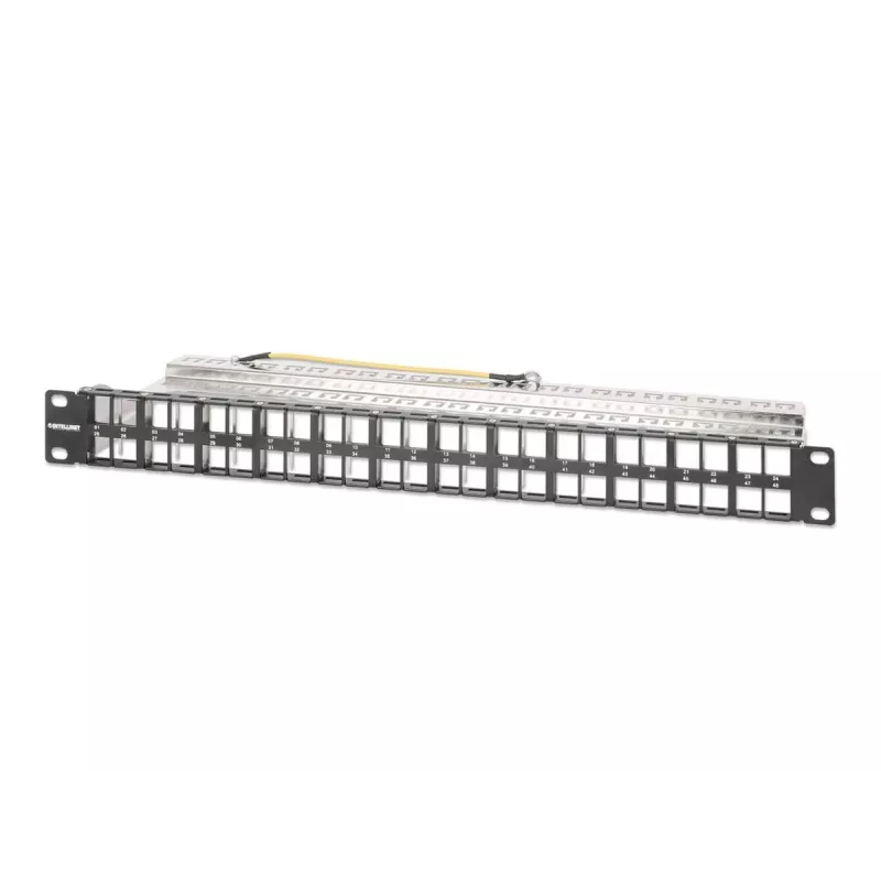 Intellinet 721028 patch panel Keystone vuoto, 48 porte, 1U, schermato, 19 pollici