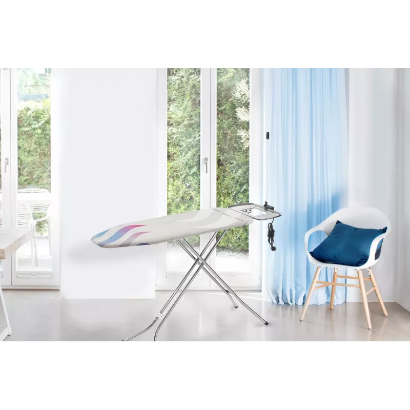 Copertura per asse da stiro VILEDA Total Reflect blu grigio bianco per assi da stiro 1300 x 450 mm