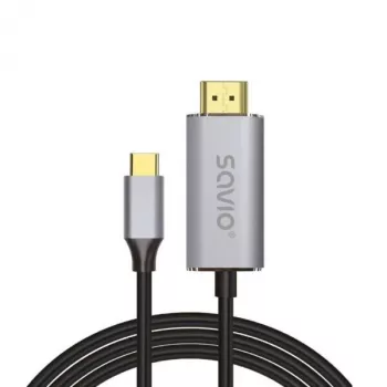Cavo USB-C a HDMI SAVIO CL-199, lunghezza 2 m, per uscita video/audio