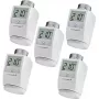 Termostato per termosifone eQ-3 Homematic IP HKT set da 5 — set di valvole termostatiche smart, 5 pezzi