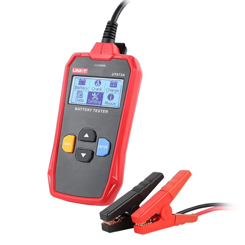 Tester batteria digitale UNI-T UT673A, 12/24V