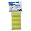 Sacchetti per deiezioni Trixie Lemon Scented M — 20 pezzi per rotolo, 4 rotoli (80 sacchetti), plastica gialla