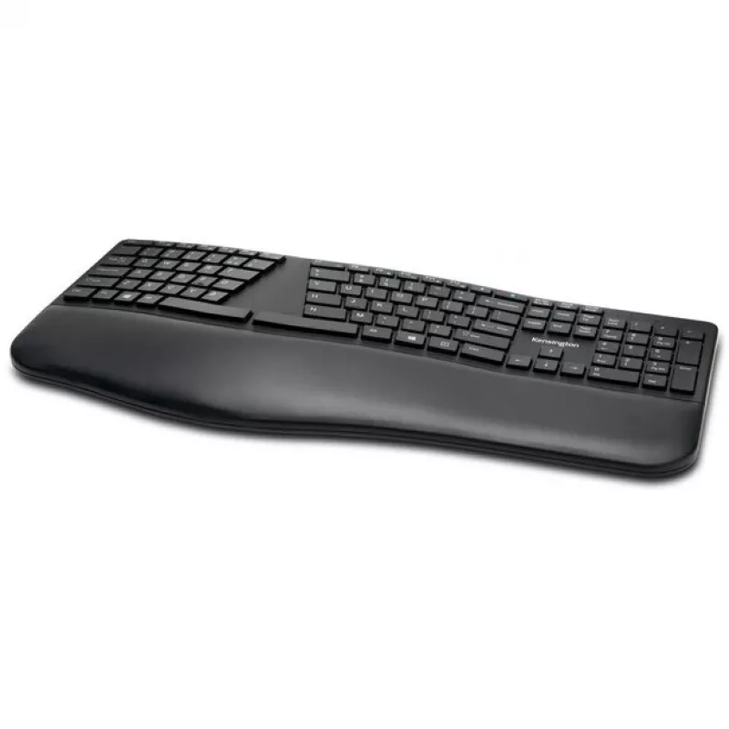 Kensington ProFit Ergo Tastiera wireless FR, Full-Size (100%), con filo e wireless, RF Wireless + USB, AZERTY, nero