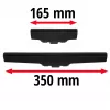 Set di ugelli BRILLIANTO, per lavavetri nero, 2 pezzi: 350mm e 165mm