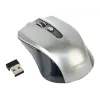 Mouse wireless GEMBIRD MUSW-4B-04-BG — per destrorsi, ottico 1600 DPI, 4 tasti, RF Wireless, nero/grigio