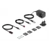 Set trasmettitore e ricevitore AV DELOCK 65955 — extender HDMI Cat6/Cat6a, fino a 3840×2160, con filo, alimentazione Micro-USB-B