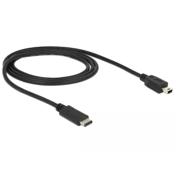 Cavo USB DeLOCK 83603 USB 2.0 1m USB C Mini-USB B nero