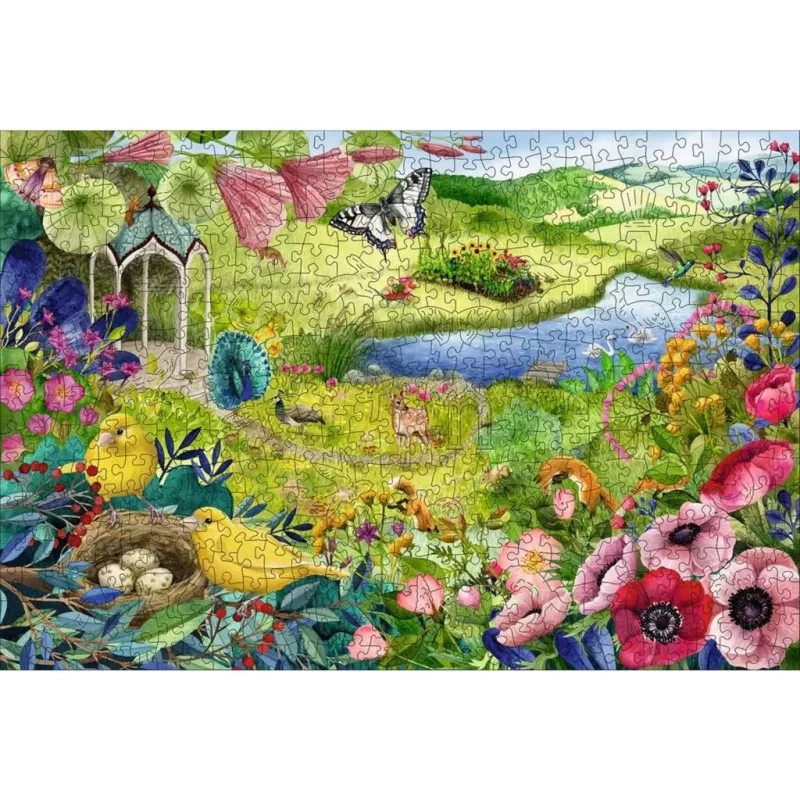 Puzzle in legno Wilder Garten (505 pezzi)