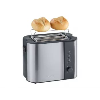 Severin 2589 2 fette 800 W nero, acciaio inox