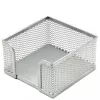 Portanotes Forpus, 9,5 x 9,5 cm, argento, metallo forato 1005-007
