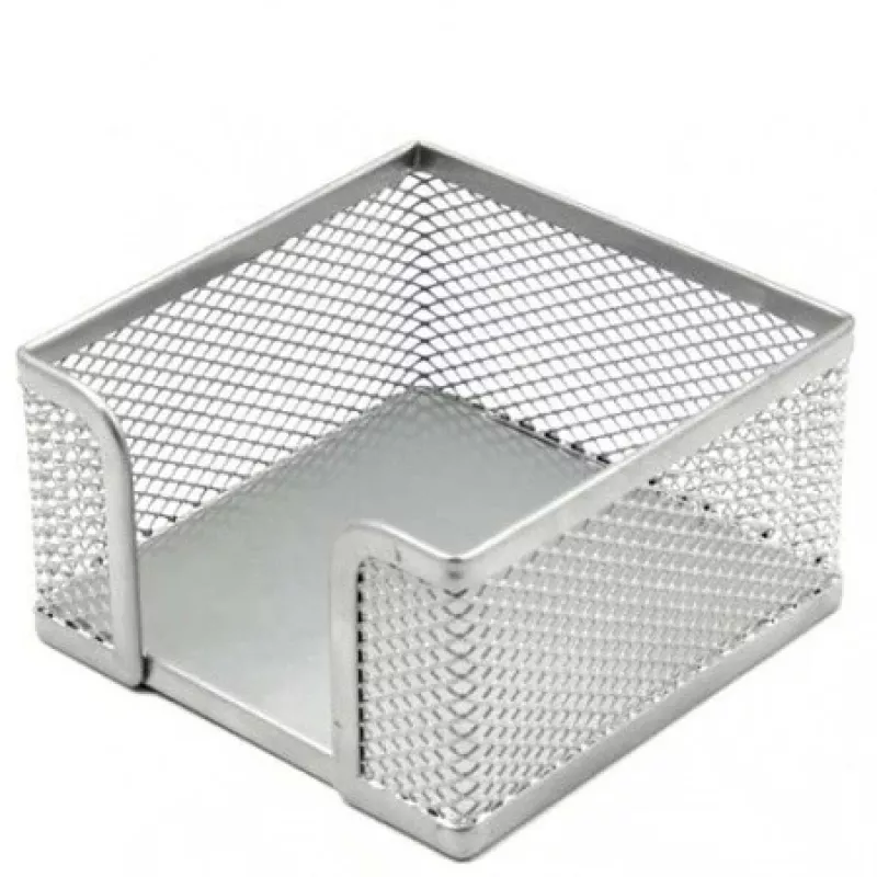 Portanotes Forpus, 9,5 x 9,5 cm, argento, metallo forato 1005-007