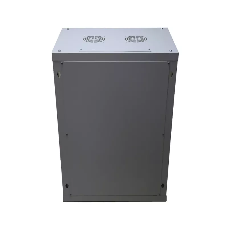 Armadio a parete Extralink case rack 18U 600x600 grigio serratura a chiave