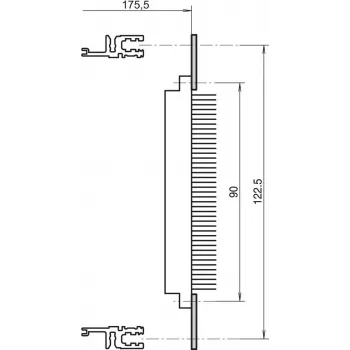 SCHROFF Guide piatte 84HP DIN41612 (4 pezzi/kit) - Accessorio per rack (20822048)