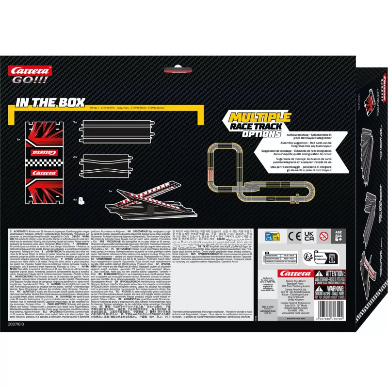 Pacchetto di espansione pista slot car CARRERA GO!!! Mega Extension Pack 20071610 per scala GO!!!
