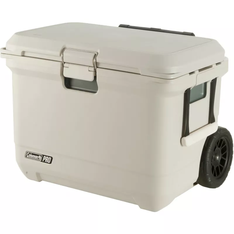 Coleman Pro 55QT Wheeled Cooler Box bianco 52L 120h
