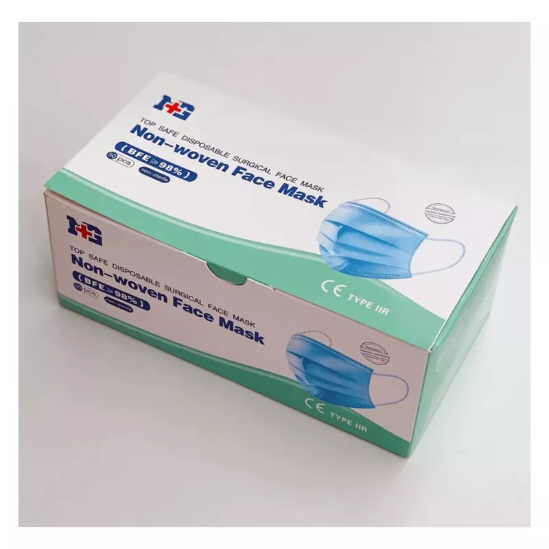 Maschera viso monouso in tessuto non tessuto Uniroar modello 50 pezzi maschere protettive monouso