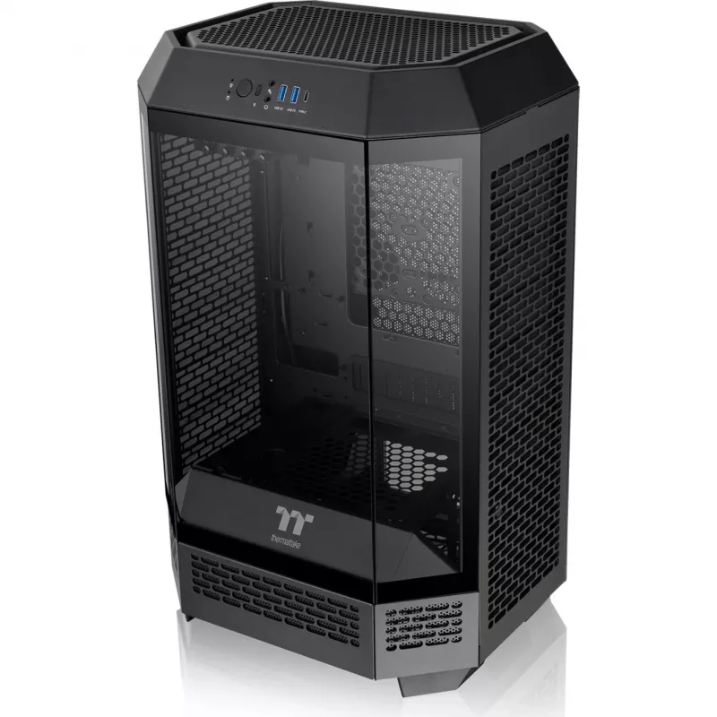 Thermaltake The Tower 300 Black Micro Tower Tempered Glass Case PC Gaming