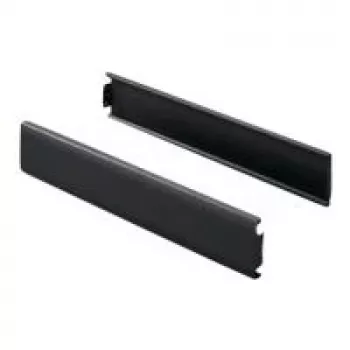 Custodia Rittal TS 8100.120, custodia in acciaio, nero, altezza 100 mm, 2 pezzi