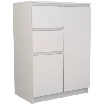 Comò Top e Shop 2D2S BIEL — 2 cassetti, bianco, 700×400×970 mm, truciolare
