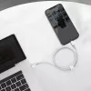 Cavo USB-C a Lightning Baseus High Density intrecciato, 20W, PD, 2m (bianco)