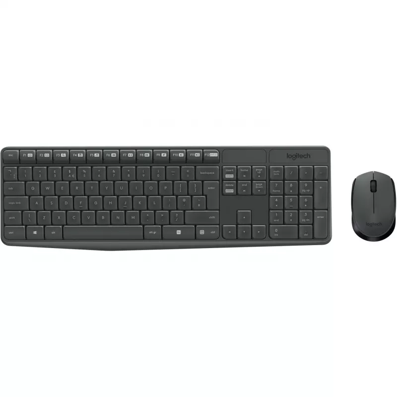Logitech MK235 - set tastiera e mouse - wireless