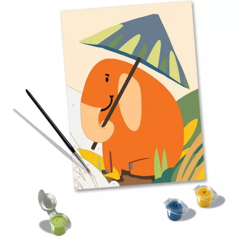 Set da pittura Ravensburger CreArt Hallo Elefant – set creativo da pittura per bambini