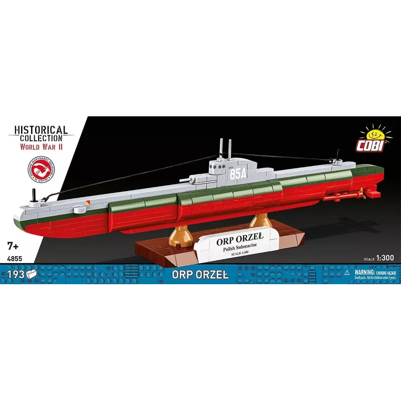 Kit Cobi ORP Orzeł 193 blocchi nave modello da montare