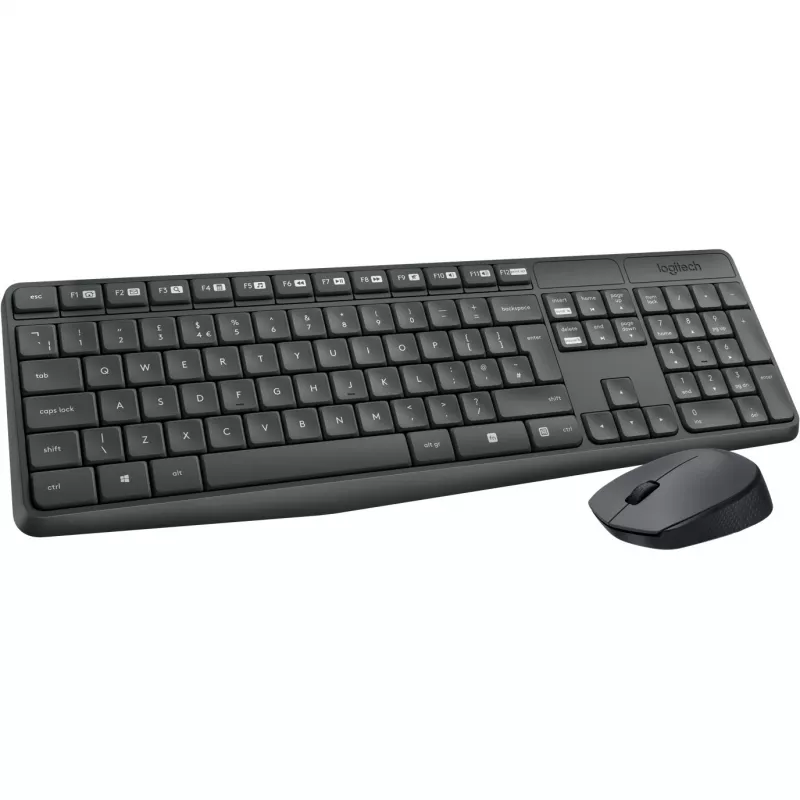 Logitech MK235 - set tastiera e mouse - wireless