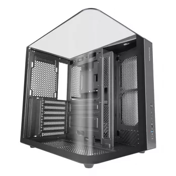 Case PC midi tower TACENS Mars Gaming MC-INFINIOLITE, nero, vetro temperato, supporta ATX/Micro-ATX/Mini-ITX, ventola 120 mm