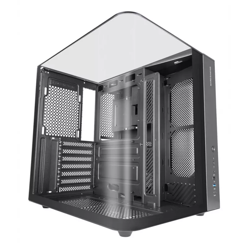 Case PC midi tower TACENS Mars Gaming MC-INFINIOLITE, nero, vetro temperato, supporta ATX/Micro-ATX/Mini-ITX, ventola 120 mm