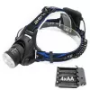 Lampada frontale ESPERANZA EOT005 — LED Cree T6, 3W, 600 lm, AA x2, corpo in alluminio, impermeabile, resistente agli urti, fascia regolabile