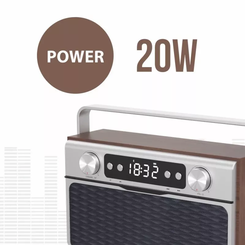 Radio portatile MANTA RDI917PRO con Bluetooth e riproduzione USB