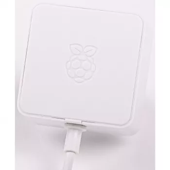 Alimentatore ufficiale bianco Raspberry Pi 5,1 A/3 A, bianco, Bulk