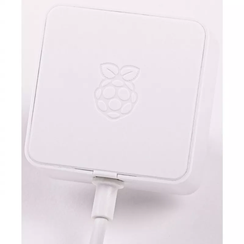 Alimentatore ufficiale bianco Raspberry Pi 5,1 A/3 A, bianco, Bulk