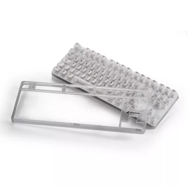 Crystal Shark, Tastiera gaming bianco, layout DE, KTT