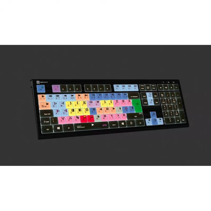Logickeyboard Avid Media Composer ASTRA 2 tastiera retroilluminata PC UK (LKB-MCOM4-A2PC-UK)