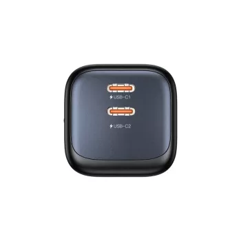 Caricabatterie da parete Unitek 2x GaN 45W — 2× USB‑C PD 3.0 e ricarica rapida QC