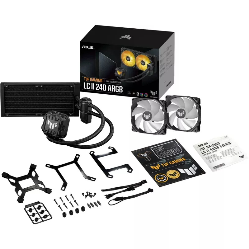 Kit di raffreddamento a liquido per processore ASUS TUF GAMING LC II 240 ARGB 12 cm nero