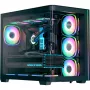 Case per PC tower AEROCOOL P500C EVO-G-BK-v1 con 2 pannelli laterali in vetro temperato, nero