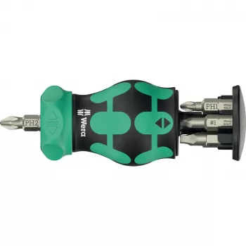 Portabit Wera KK Stubby Magazin RA 4 magnetico, modello 05008893001, caricatore Stubby compatto per bit
