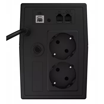 Gruppo di continuità Green Cell UPS02 0,8 kVA (480 W) line-interactive, LCD, 2x prese Type F, USB-B, RJ-45, RJ-11