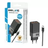Alimentatore Beline 2x USB-C 1x USB 65W cavo USB-C nero/nero PD 3.0