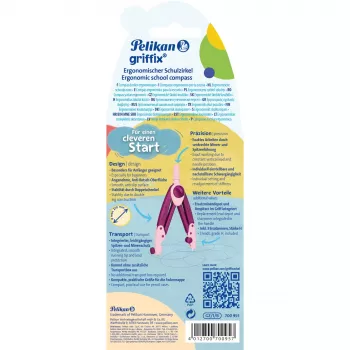 Compasso scolastico Pelikan Griffix GZ/1/B, Sweet Berry (viola)