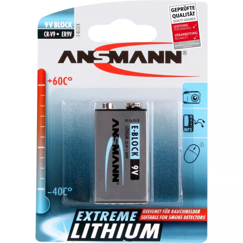 Batteria usa e getta Ansmann 9V E-Block