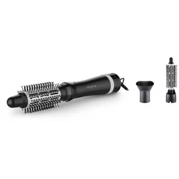 Spazzola ad aria calda Rowenta Express Style CF6320F0 calda nero argento per tutte le lunghezze di capelli