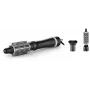 Spazzola ad aria calda Rowenta Express Style CF6320F0 calda nero argento per tutte le lunghezze di capelli